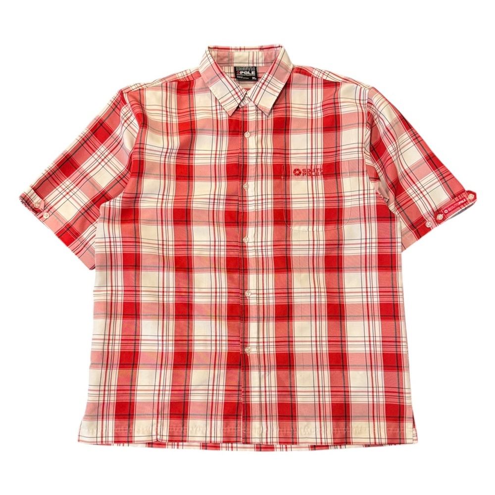 Vintage South Pole plaid button up